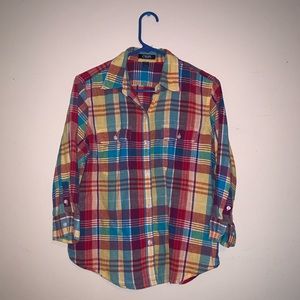 Chaps Multicolored buttoned blouse